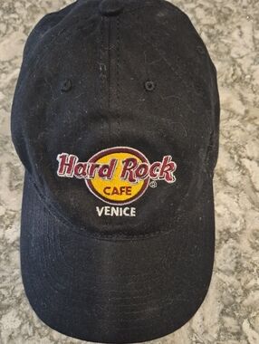 Hard Rock Cafe Venice Black Hat with Yellow & Red Logo